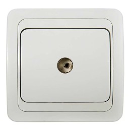 Розетка телевизионная TV СП Classico 2027 16А IP20 бел. ASD / IN HOME 4690612000411