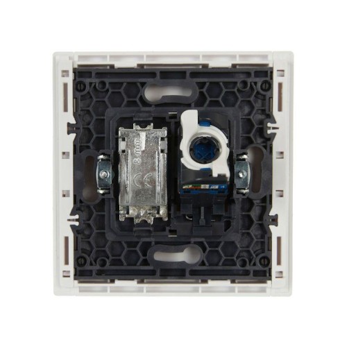 Розетка 2-м TV+RJ45 кат.6 FORTE&PIANO FP237 бел. IEK FP-AK20-2-K01