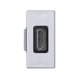 Плата с разъемом HDMI 22.5х45мм "мама-мама" алюм. Simon Connect K129B-8