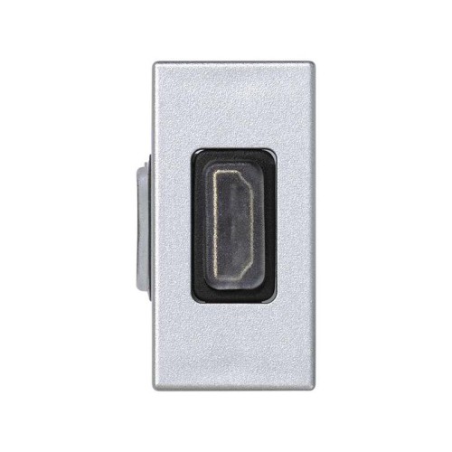 Плата с разъемом HDMI 22.5х45мм "мама-мама" алюм. Simon Connect K129B-8