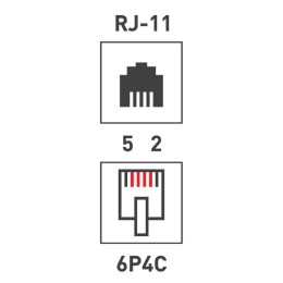 Переходник телефонный гнездо 6Р-4С (RJ-11)-гнездо 6Р-4С (RJ-11) блист. Rexant 06-0107-A