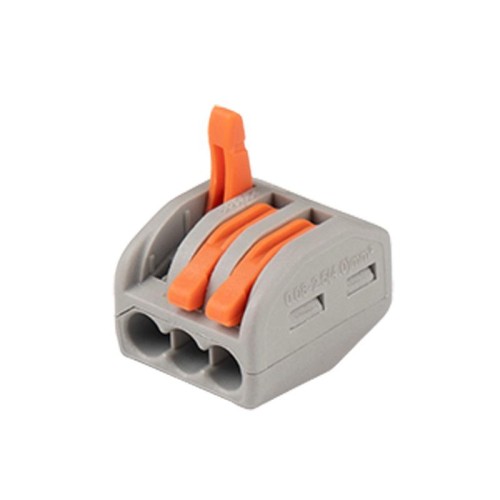 Клемма монтажная рычажного соединения PTC-3P 222-413 BL/10 450В 32А 0.08-2.5(4.0)кв.мм Jazzway 50507