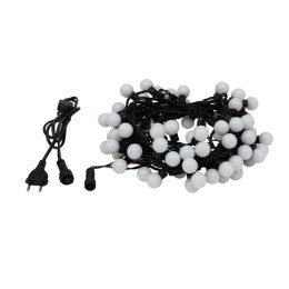 Гирлянда светодиодная "Мультишарики" 10м d23мм 80LED бел. 4Вт IP65 провод ПВХ черн. Neon-Night 303-5