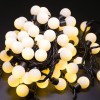 Гирлянда светодиодная "Мультишарики" 10м d23мм 80LED тепл. бел. 4Вт IP65 провод ПВХ черн. (нужен шну
