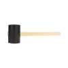 Киянка резиновая 1130г черн. резина деревянная рукоятка Kranz KR-12-8146