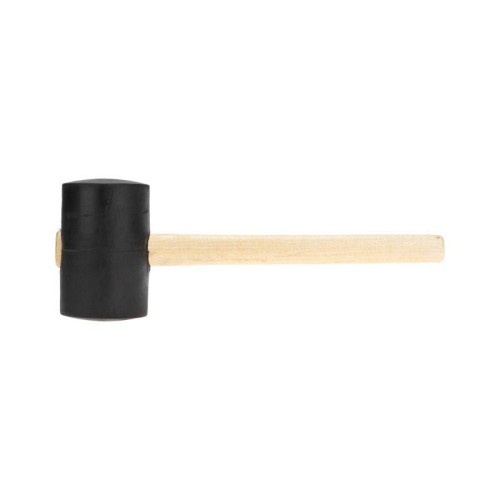 Киянка резиновая 1130г черн. резина деревянная рукоятка Kranz KR-12-8146