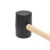 Киянка резиновая 1130г черн. резина деревянная рукоятка Kranz KR-12-8146
