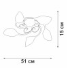 Люстра 5xE14 макс. 40Вт плафон ПП Vitaluce V3667-0/5PL