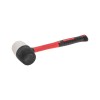 Киянка резиновая 450г черно-белая резина фибергласовая рукоятка Kranz KR-12-8153