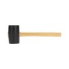Киянка резиновая 680г черн. резина деревянная рукоятка Kranz KR-12-8144