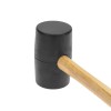 Киянка резиновая 680г черн. резина деревянная рукоятка Kranz KR-12-8144