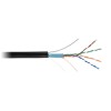 Кабель витая пара F/UTP кат.5E 4х2х24AWG solid PE OUTDOOR черн. (уп.305м) NETLAN EC-UF004-5E-PE-SW-B