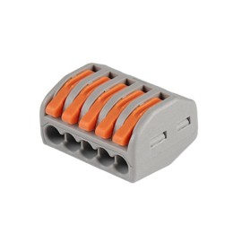 Клемма монтажная рычажного соединения PTC-5P 222-415 BL/5 450В 32А 0.08-2.5(4.0)кв.мм Jazzway 505076