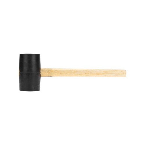 Киянка резиновая 910г черн. резина деревянная рукоятка Kranz KR-12-8145