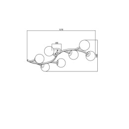 Люстра Bubbles 40Вт E27х7 IP20 Freya FR5162PL-07G