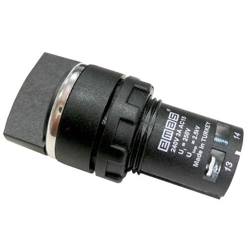 Переключатель моноблочный 22мм IP 40 2НО без фиксации EMAS MB101S32