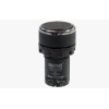 Кнопка нажимная моноблочная 22мм IP 40 1НО+1НЗ черн. EMAS MB102DH