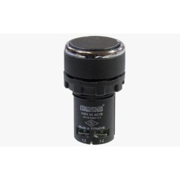 Кнопка нажимная моноблочная 22мм IP 40 1НО+1НЗ черн. EMAS MB102DH