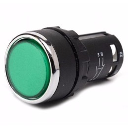 Кнопка нажимная моноблочная 22мм IP 40 1НО+1НЗ с цифрой | EMAS MB102DY1