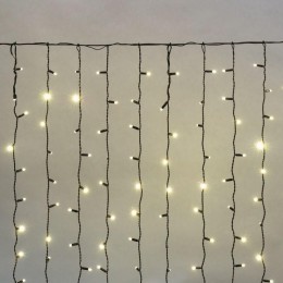 Гирлянда светодиодная "Светодиодный Дождь" 2х1.5м 360LED тепл. бел. 23Вт 230В IP65 постоян. свечение