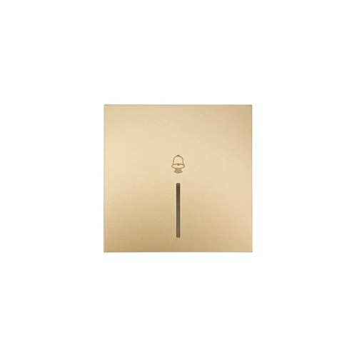 Кнопка звонка с индик. СП ZIMA IP20 безвинт. зажим зол. LEZARD 704-3688-108QC