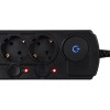 Удлинитель с сетевым фильтром 6х1.8м с заземл. 10А IP20 черн. IPPON 1192736