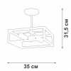 Люстра 2xE27 макс. 40Вт Vitaluce V3792-1/2PL