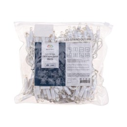 Гирлянда светодиодная "Нить" 10м 100LED бел. 10Вт 230В IP65 эффект мерцания провод ПВХ бел. (нужен ш