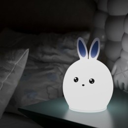 Светильник настольный 2Вт RGB кролик аккум. Li-ion USB кабель детский ночник бел. GAUSS NN301