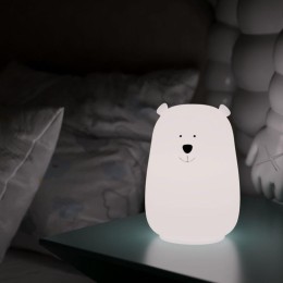 Светильник настольный 2Вт RGB медведь аккум. Li-ion USB кабель детский ночник бел. GAUSS NN302