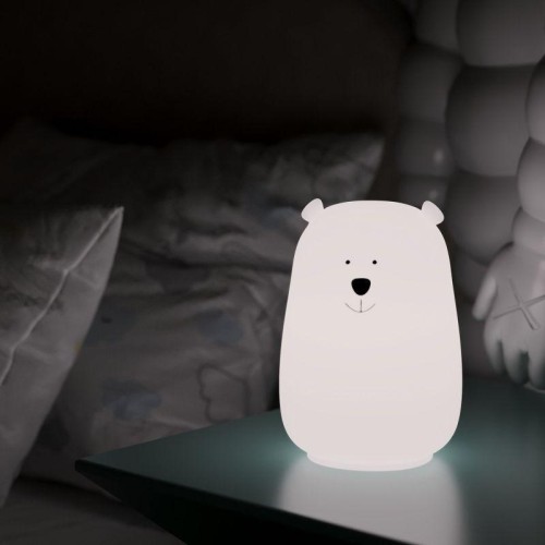 Светильник настольный 2Вт RGB медведь аккум. Li-ion USB кабель детский ночник бел. GAUSS NN302