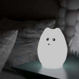Светильник настольный 2Вт RGB кошка аккум. Li-ion USB кабель детский ночник бел. GAUSS NN303