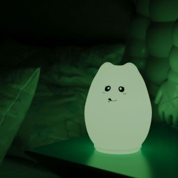 Светильник настольный 2Вт RGB кошка аккум. Li-ion USB кабель детский ночник бел. GAUSS NN303