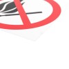 Табличка ПВХ информационный знак "Запрещается пользоваться открытым огнем и курить" d180мм Rexant 56