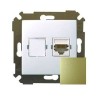 Розетка компьютерная СП Simon34 RJ45 механизм бронз. Simon 34598-036