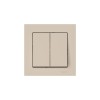 Выключатель 2-кл. AtlasDesign (сх. 5) 10AX быстрозажим. клем. в сборе песочн. SE ATN001252S