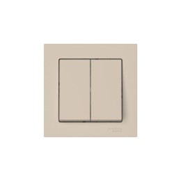 Выключатель 2-кл. AtlasDesign (сх. 5) 10AX быстрозажим. клем. в сборе песочн. SE ATN001252S