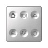 Выключатель сенсорный 6-кл. СП Simon 82 Sense IP20 с тематич. маркир. Т2 алюм. Simon 8000664-093