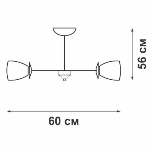 Люстра 12xE27 макс. 60Вт Vitaluce V3865/12PL