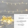 Гирлянда светодиодная "Нить" 10м 100LED тепл. бел. 10Вт 230В IP65 эффект мерцания (каждый 5-ый диод)