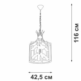 Люстра 8xE27 макс. 40Вт Vitaluce V3926-1/8