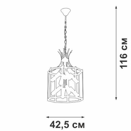Люстра 8xE27 макс. 40Вт Vitaluce V3926-1/8