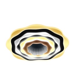 Люстра потолочная светодиодная диммируемая ATELLA с ДУ 3 режима 493х493х45мм 142Вт 40кв.м бел. Ritte