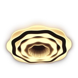 Люстра потолочная светодиодная диммируемая ATELLA с ДУ 3 режима 493х493х45мм 142Вт 40кв.м бел. Ritte