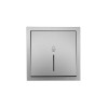Кнопка звонка с индик. СП ZIMA IP20 безвинт. зажим сер. матов. LEZARD 704-7488-108QC