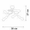 Люстра 6xE27 макс. 40Вт Vitaluce V3928-1/6PL