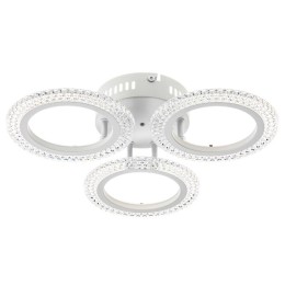 Люстра потолочная светодиодная диммируемая RIFLESSO с ДУ 3 режима 435х75 42Вт 13кв.м бел. Ritter 529