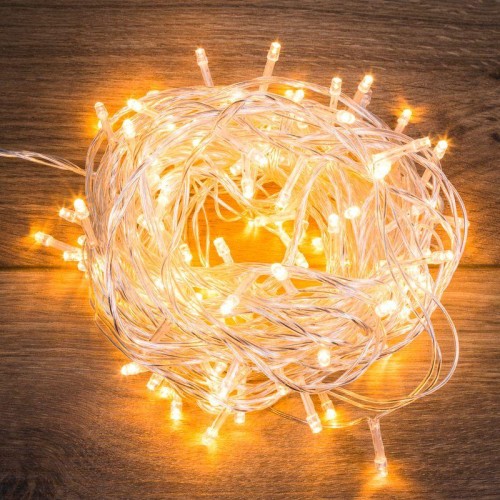 Гирлянда светодиодная "Твинкл Лайт" 15м 120LED тепл. бел. 6.9Вт IP20 провод ПВХ прозр. Neon-Night 30