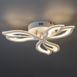 Люстра потолочная светодиодная диммируемая LEGANTE 3 режима 48Вт 2700К/4200К/6400К 22кв.м бел. Ritte