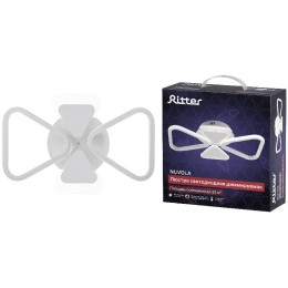 Люстра потолочная светодиодная диммируемая NUVOLA с ДУ 3 режима 500х335х100 72Вт 22кв.м бел. Ritter